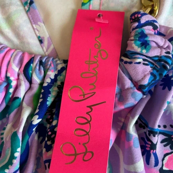 Lilly Pulitzer Purple Blue Halter Tank Top - Picture 9 of 12